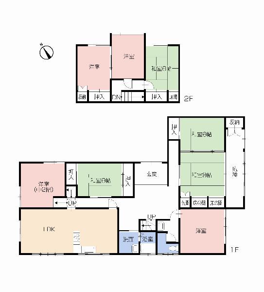 Floor plan. 37,800,000 yen, 8LDK, Land area 364.17 sq m , Building area 217.17 sq m