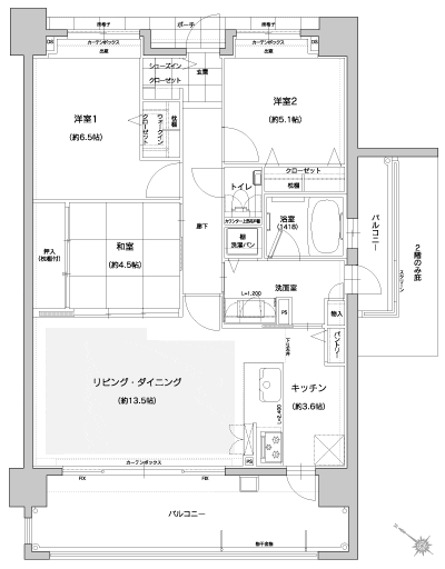 Floor: 3LDK, the area occupied: 77.5 sq m, Price: 28,210,000 yen ~ 31.5 million yen