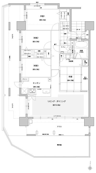 Floor: 4LDK, occupied area: 92.58 sq m, Price: 36,480,000 yen