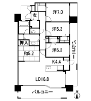 Floor: 4LDK, occupied area: 100.25 sq m, Price: 39,650,000 yen