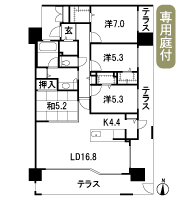 Floor: 4LDK, occupied area: 100.25 sq m, Price: 40,470,000 yen