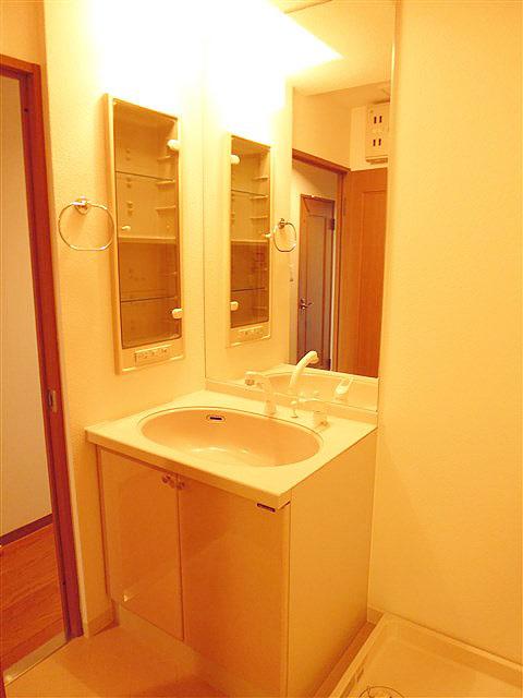 Wash basin, toilet. Washbasin with shower