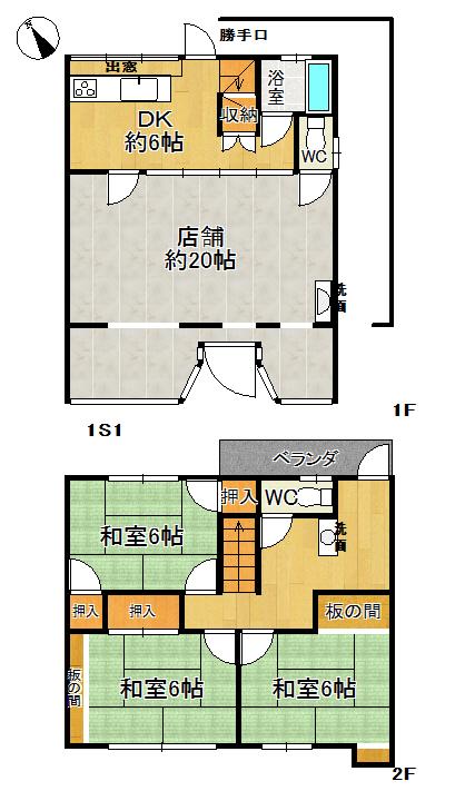 Floor plan. 3DK, Price 12 million yen, Proprietary is the area 81.14 sq m floor plan.