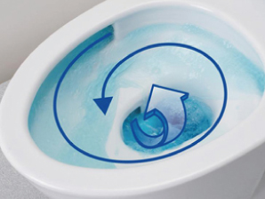 Toilet.  [Tornado cleaning] In the double of water flow of the horizontal and vertical, It drops efficiently dirt a little bit of water. (Same specifications)