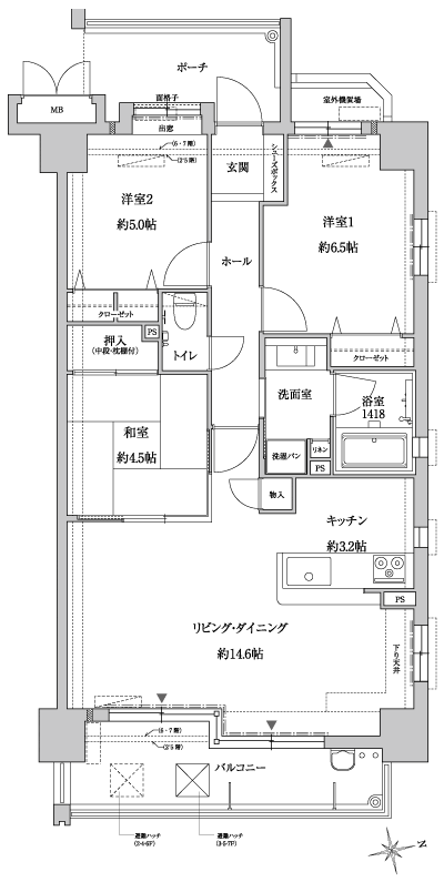Floor: 3LDK, occupied area: 73.18 sq m, Price: 22,400,000 yen ~ 24,200,000 yen