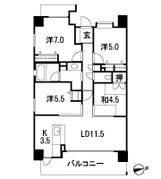Floor: 4LDK, occupied area: 78.59 sq m, Price: 24.4 million yen ~ 27 million yen