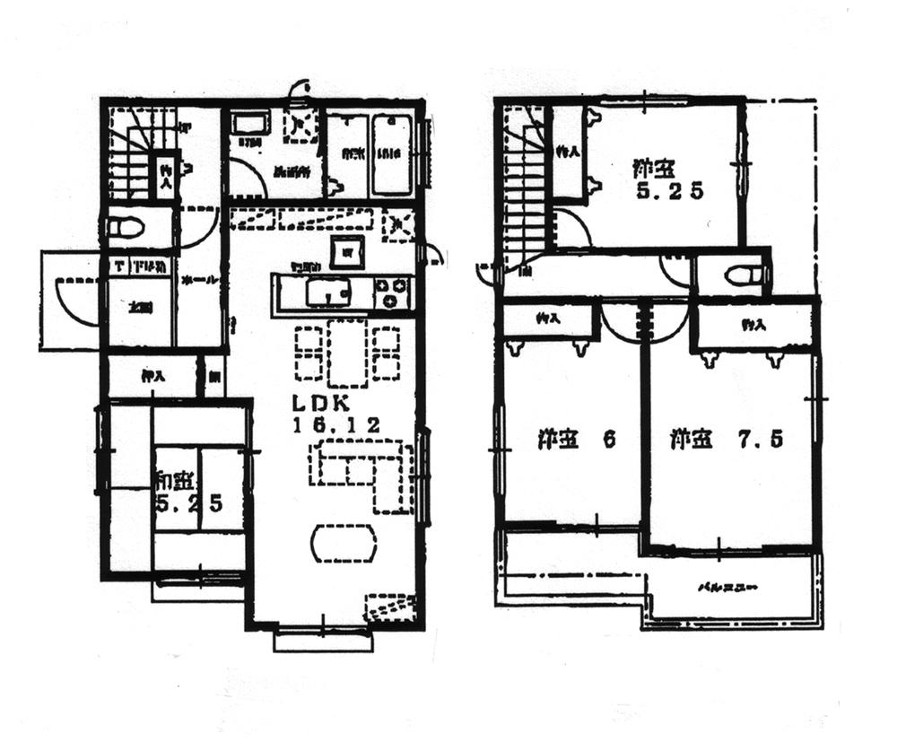 Floor plan. 24,800,000 yen, 4LDK, Land area 150 sq m , Building area 96.67 sq m