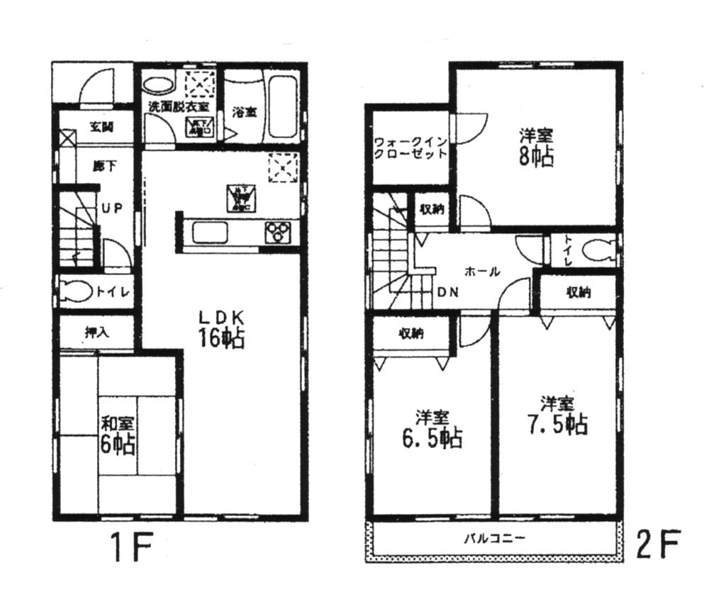 Floor plan. 28,980,000 yen, 4LDK + S (storeroom), Land area 126.02 sq m , Building area 105.98 sq m