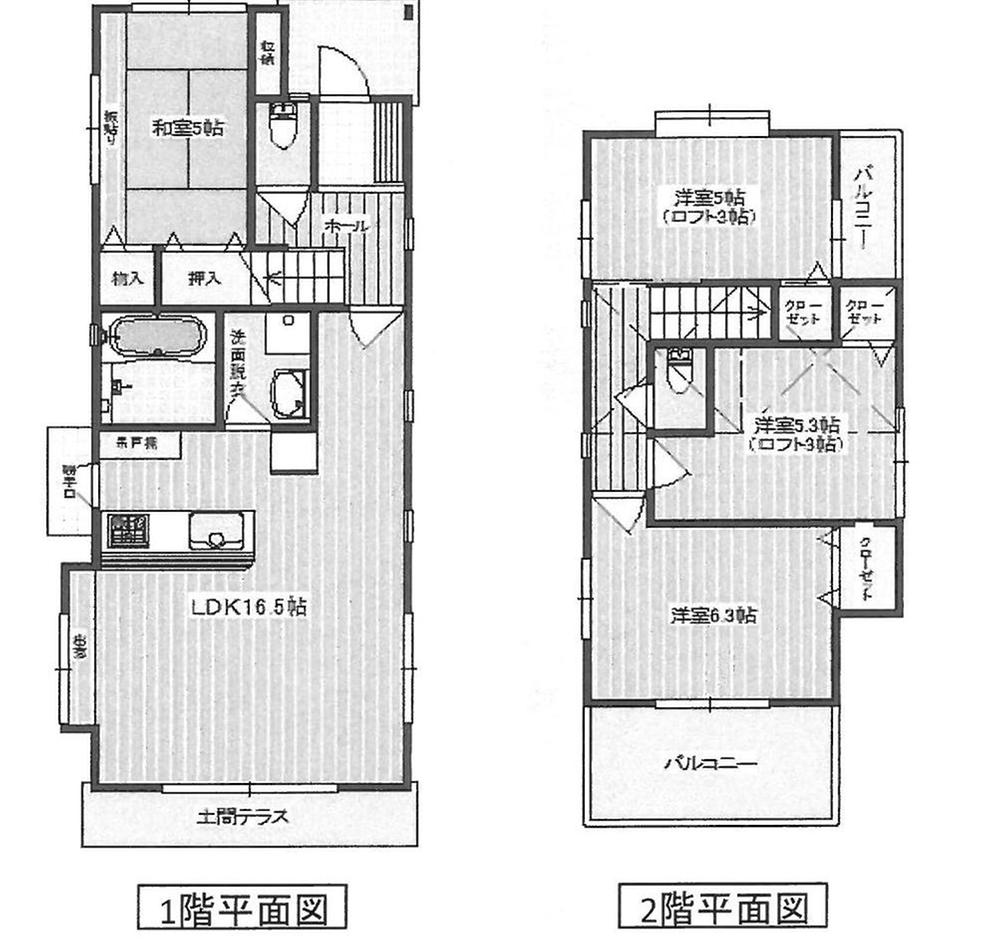 Floor plan. 29.5 million yen, 4LDK, Land area 146.5 sq m , Building area 87.36 sq m 4LDK car two Allowed