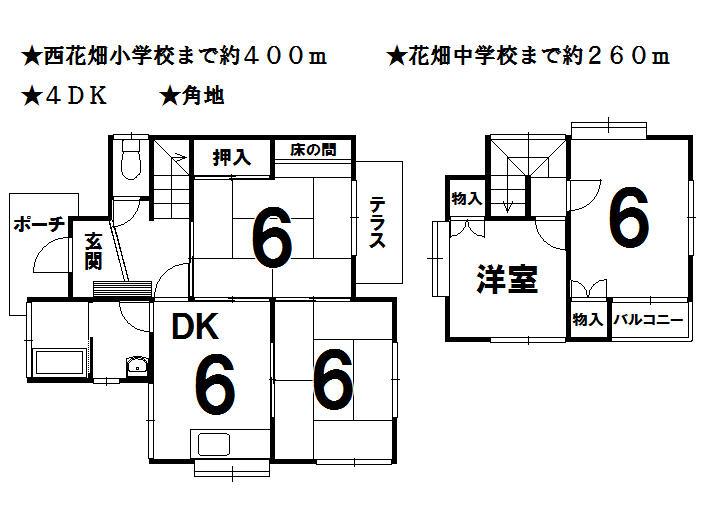 Floor plan. 11 million yen, 4DK, Land area 100.18 sq m , Building area 58.78 sq m