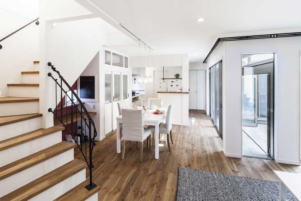 Model house photo. Design of attention