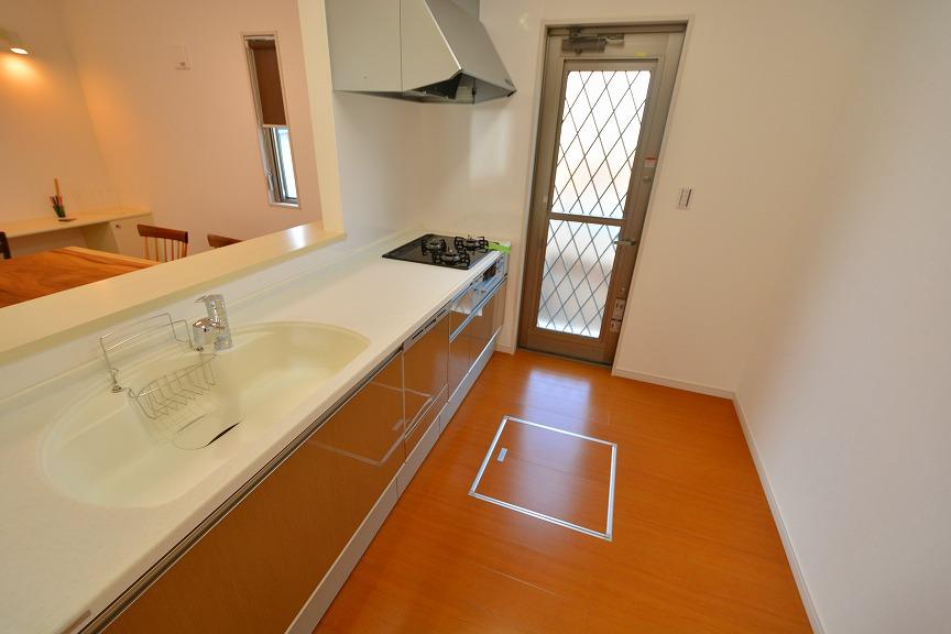 Kitchen. No. 4 place Kitchen back door. It helps ventilation and life convenience. 