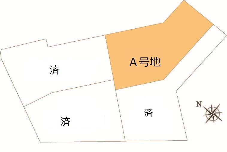 Compartment figure. Land price 13,770,000 yen, Land area 156.1 sq m A No. land compartment view