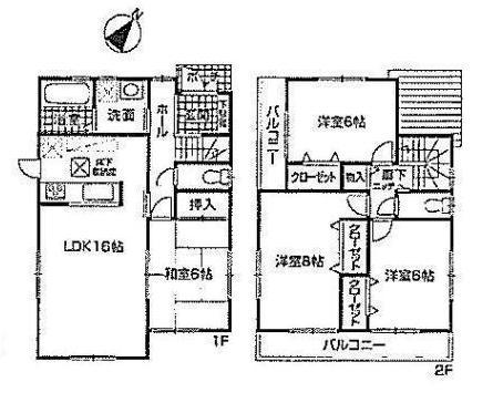 Floor plan. (No. 2 locations), Price 30,800,000 yen, 4LDK, Land area 178.67 sq m , Building area 98.01 sq m