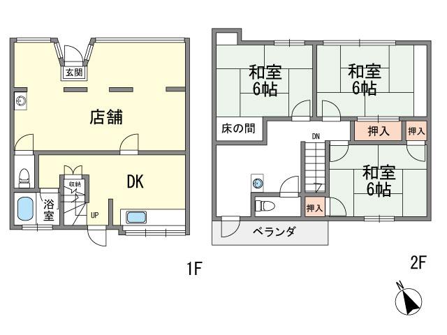 Floor plan. 12 million yen, 3DK, Land area 82.49 sq m , Building area 81.14 sq m