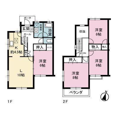 Floor plan. 24,800,000 yen, 4LDK, Land area 161.96 sq m , Building area 96.46 sq m   ☆ Floor plan ☆ 