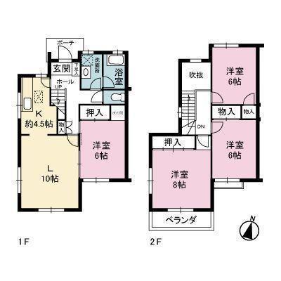 Floor plan. 24,800,000 yen, 4LDK, Land area 161.96 sq m , Building area 96.46 sq m ☆ Floor plan ☆