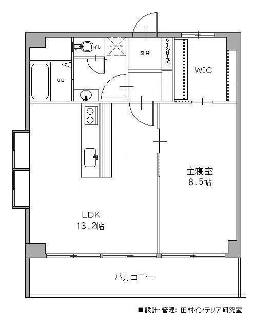 Floor plan. 1LDK, Price 15.8 million yen, Occupied area 56.68 sq m , Balcony area 10.36 sq m