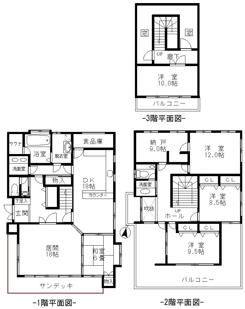 Floor plan. 45 million yen, 5LDK + S (storeroom), Land area 321.29 sq m , Building area 229.65 sq m