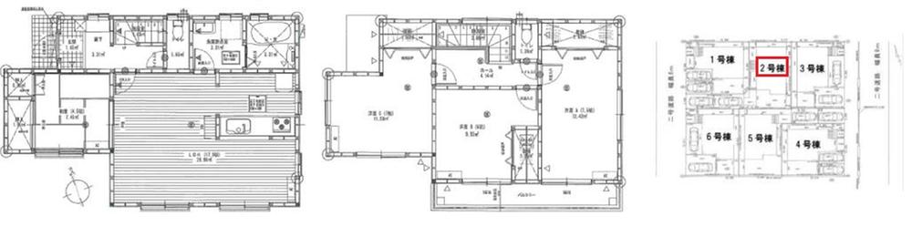 Floor plan. (Building 2), Price 28,980,000 yen, 4LDK, Land area 153.95 sq m , Building area 105.16 sq m