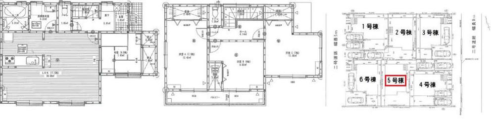 Floor plan. (5 Building), Price 29,980,000 yen, 4LDK, Land area 153.73 sq m , Building area 101.02 sq m