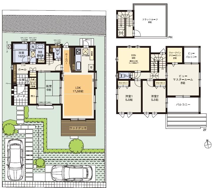 Floor plan. (30th 1 No. locations (home bar smile overflows at home)), Price 32,600,000 yen, 4LDK, Land area 222.37 sq m , Building area 123.6 sq m