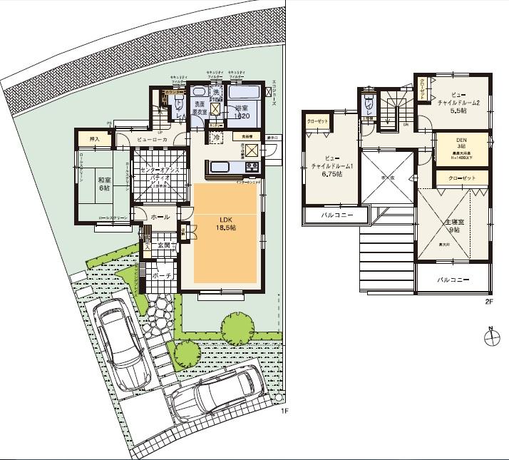 Floor plan. (30th No. 3 place (rest of the house to capture the light)), Price 33,100,000 yen, 4LDK, Land area 220.53 sq m , Building area 119.3 sq m