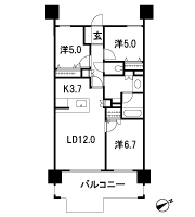Floor: 3LDK, occupied area: 72.36 sq m, Price: 27,900,000 yen ~ 32.7 million yen