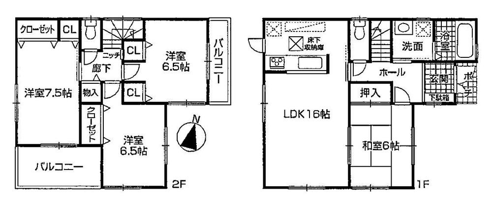 Floor plan. (No. 2 locations), Price 23.8 million yen, 4LDK, Land area 200.45 sq m , Building area 98.82 sq m