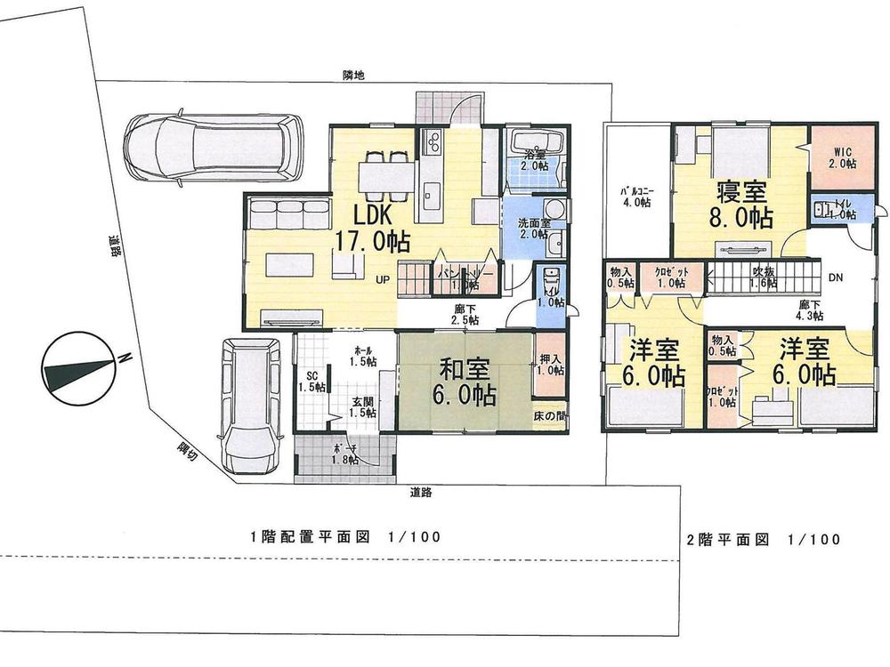 Building plan example (floor plan). Building plan example (No. 1 place) 4LDK, Land price 18,800,000 yen, Land area 138.1 sq m , Building price 21,080,000 yen, Building area 115.93 sq m