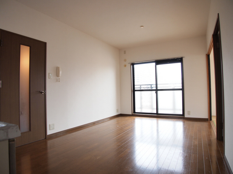 Living and room. It is the state of the living room as seen from the kitchen side