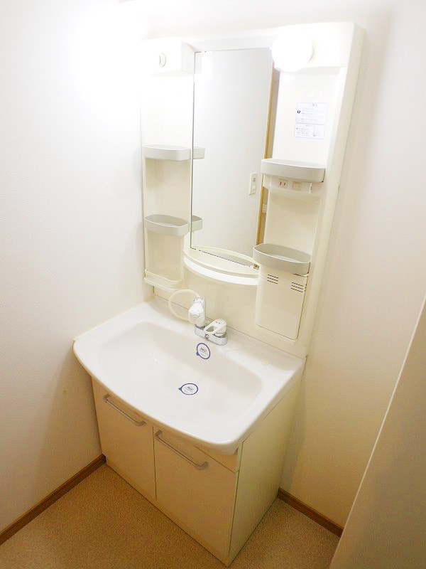 Washroom. With shampoo dresser in this your rent