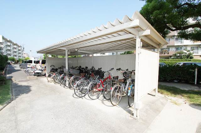 Other common areas. There are bicycle parking lot