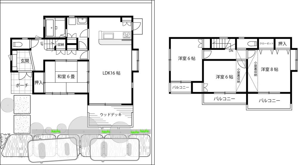 Floor plan. 26,800,000 yen, 4LDK, Land area 201.8 sq m , Building area 109.28 sq m