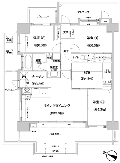 Floor: 4LDK, occupied area: 83.17 sq m, Price: 28,670,000 yen ・ 29,080,000 yen