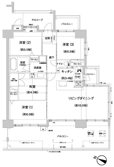 Floor: 4LDK, occupied area: 85.59 sq m, Price: 28,980,000 yen