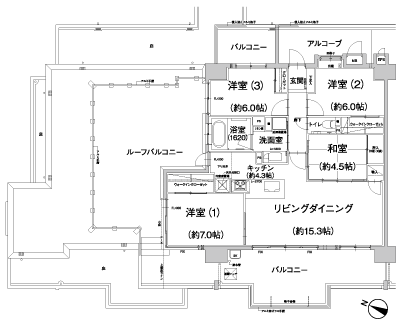 Floor: 4LDK, occupied area: 93.01 sq m, Price: 34.6 million yen