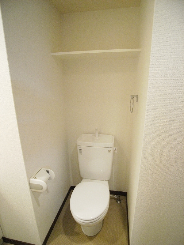 Toilet. Restroom is also clean