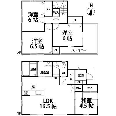 Compartment figure. Land price 24,199,000 yen, Land area 139.77 sq m   ※ This is the recommended plan example! 