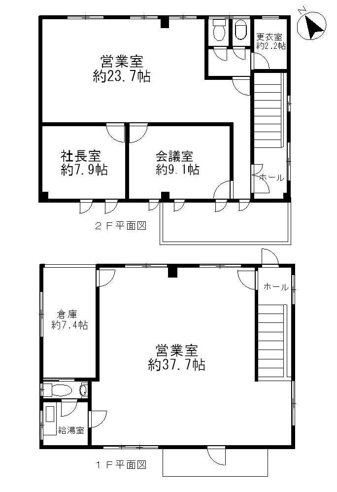 Floor plan. 49,800,000 yen, 6K, Land area 366.54 sq m , Building area 174.9 sq m