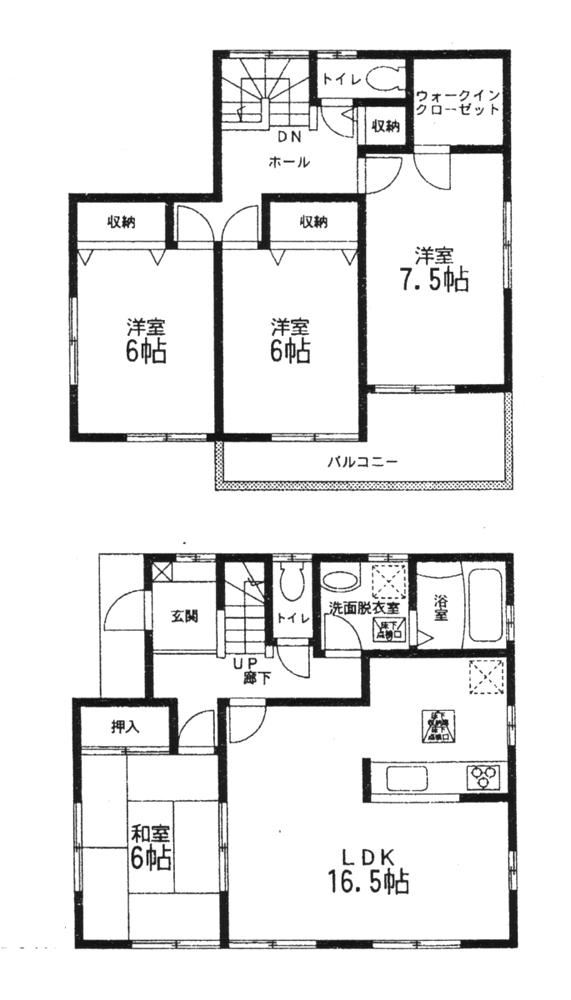 Floor plan. 23,980,000 yen, 4LDK + S (storeroom), Land area 140.3 sq m , Building area 105.57 sq m