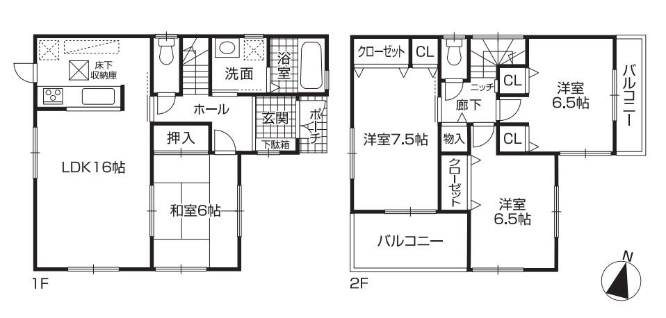 Floor plan. 25,800,000 yen, 4LDK, Land area 200.45 sq m , Building area 98.82 sq m 2 Building Floor