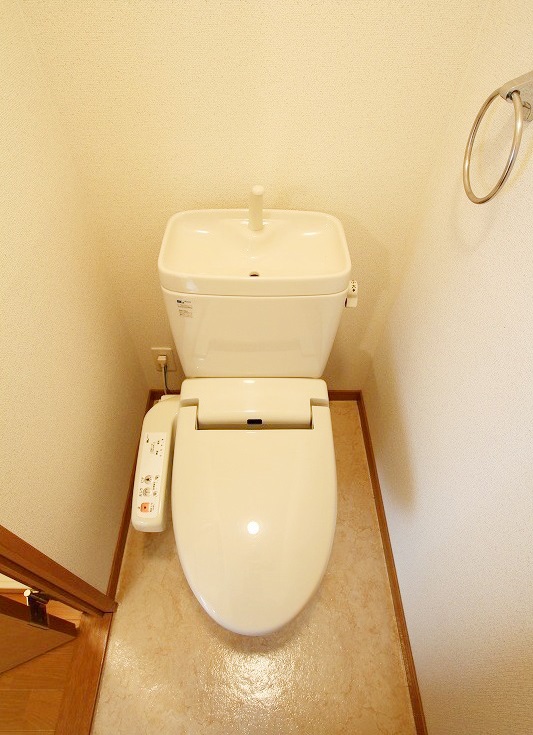 Toilet. Washlet is with