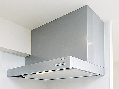 Kitchen.  [Rectification Backed range hood] Design highly slim range hood. Since the rectification of Backed, Cleaning quick and one wiped with is also happy to. (Same specifications)
