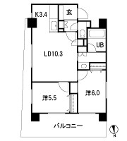 Floor: 2LDK, occupied area: 56.72 sq m, Price: 18.9 million yen