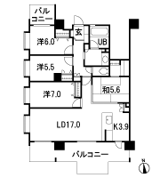 Floor: 4LDK + WCL, the occupied area: 97.93 sq m, Price: 42.5 million yen