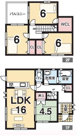 Building plan example (floor plan).  ☆ Reference example plan ☆ 