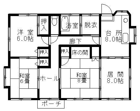 Floor plan. 17,900,000 yen, 4LDK, Land area 271.5 sq m , Building area 97.33 sq m