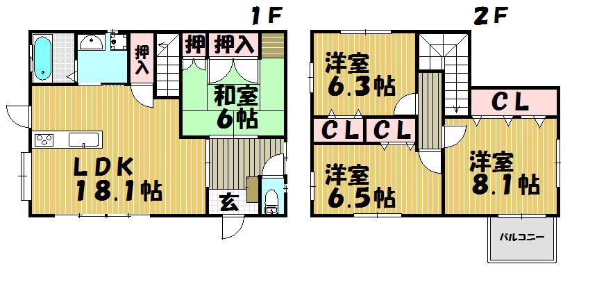 Floor plan. 30 million yen, 4LDK, Land area 172.4 sq m , Building area 110 sq m