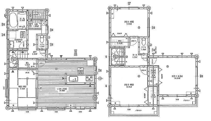 Floor plan. (No. 1 point), Price 30,980,000 yen, 4LDK, Land area 135.98 sq m , Building area 102.68 sq m